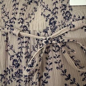 Floral Pants W/ Drawstring Flowy Boho